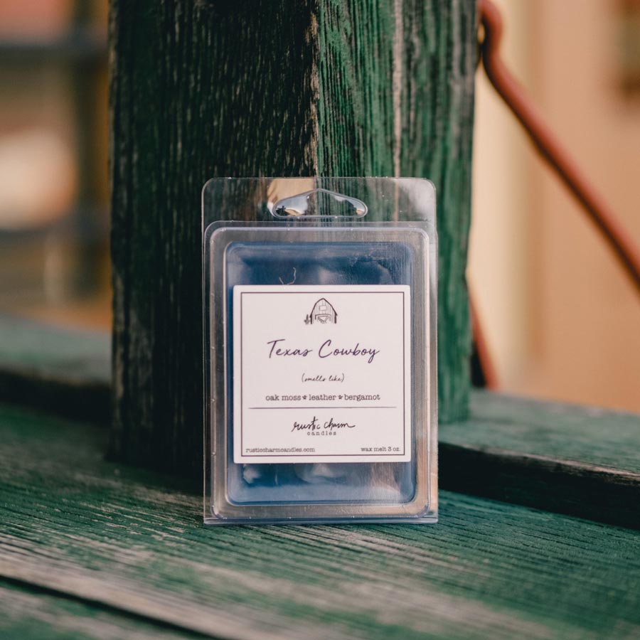 Rustic Charm Candles | Wax Melt | Texas Cowboy